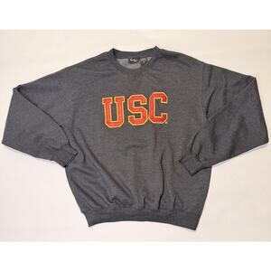USC Trojans Sweatshirt Mens XL Gray NCAA College Football Heritage Fleece